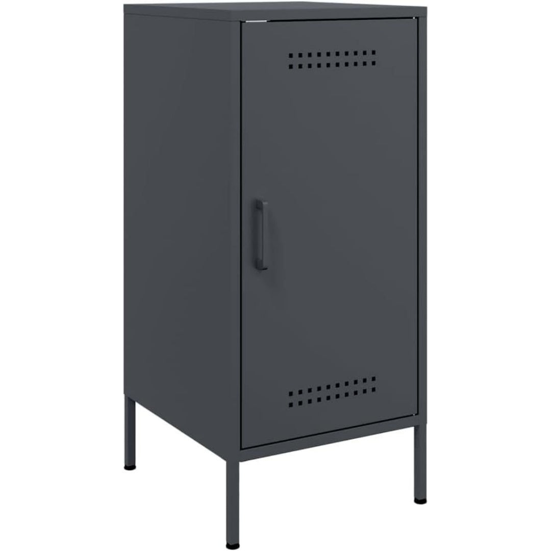 Une touche de caractere, buffet avec portes, au style industriel dans un ton anthracite