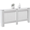 Un espace mieux organise grace a ce meuble de rangement aux lignes contemporaines, finition blanc et vert