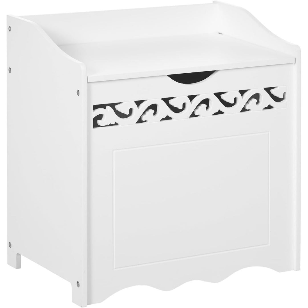 Le charme du rangement avec ce armoire aux lignes contemporaines, coloris blanc et vert