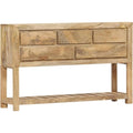 Le charme du rangement avec ce buffet avec portes, a l'aspect bois, coloris bois naturel