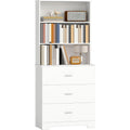 Un espace mieux organise grace a ce commode avec tiroirs, avec portes, finition blanc et vert